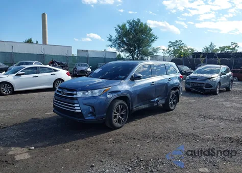 2019 Toyota Highlander Le z USA, uszkodzony, nr VIN 5TDBZRFH0KS745749